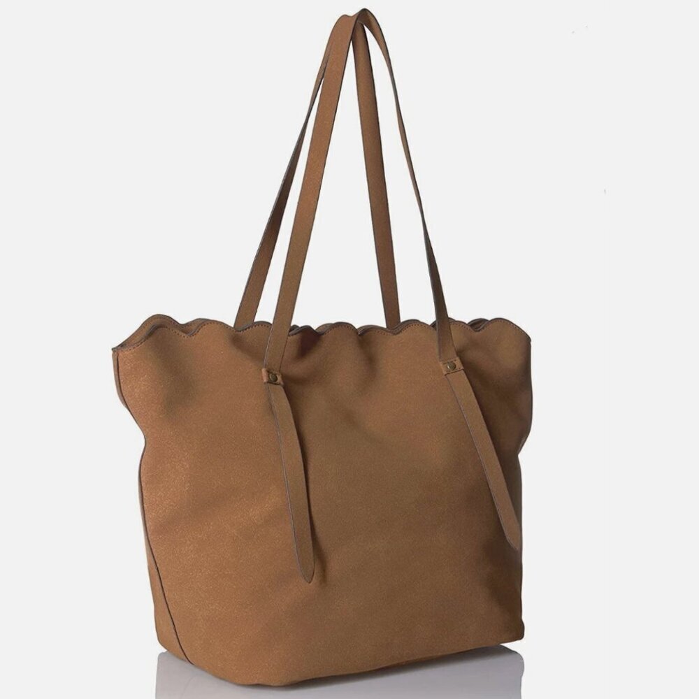 NWT T-Shirt & Jeans Tote with Grommets and Tassel Vegan Suede Shoulder Bag NEW - Picture 13 of 16